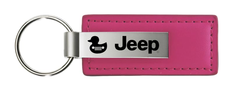 AU-TOMOTIVE GOLD Officially Licensed Leather Key Chain for Jeep Duck