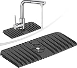 Ubitree Colector de silicona para grifos, mango de grifo, alfombrilla de absorción de grifos, protector de fregadero de cocina, alfombrilla para baño, granja, caravana y cocina