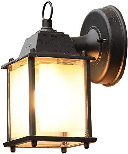 Applique murale industrielle luminaire minimaliste en verre et métal E27