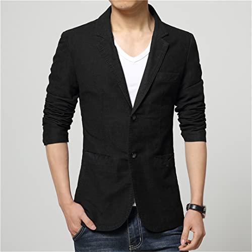 Men Casual Slim Two Single Button Jacket Blazer Blazers4