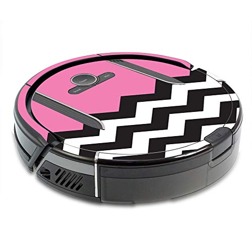 Image of MightySkins Skin Compatible with Shark Ion Robot R85 Vacuum Minimum Coverage - Pink Chevron | Protective, Durable, and Unique Vinyl wrap Cover | Easy to Apply, Remove | Made in The USA