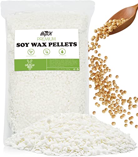 Soy Wax, BOYUJK Premium Natural Candle Wax, 100% Soy Wax for Candle Making from Organic Farm No additives, Harmless and Pure (1.8KG)