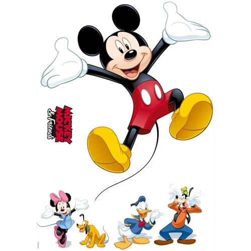 Komar Disney Deco-Sticker MICKEY AND FRIENDS | 50x70cm | Wandtattoo,...