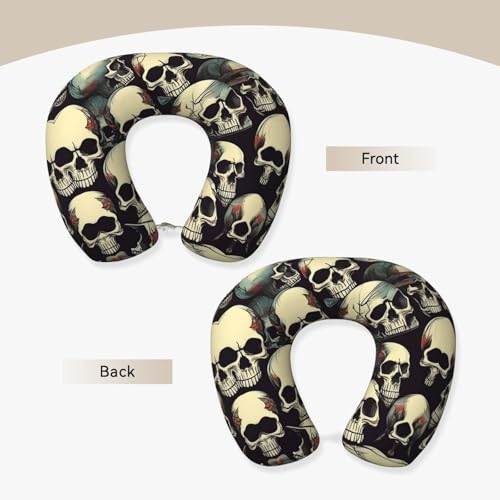 Almohada para Viaje de Espuma viscoelástica con funda negra miniatura 3