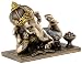 Top Collection Young Ganesh Statue Reading with Mouse - Hindu Elephant Lord of Success in Premium Cold Cast Bronze - 5-Inch Collectible Figurine
