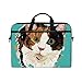 Produktbild Ahomy Aquarell-Laptoptasche mit Katzen-Malerei, multifunktional, Stoff, wasserdicht, Laptoptasche, Aktentasche, Schultertasche