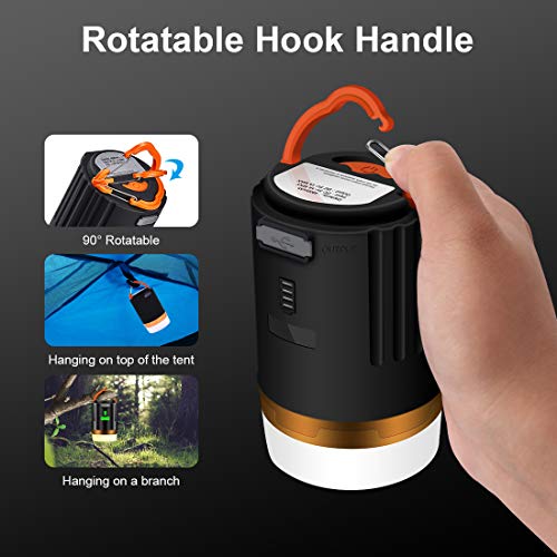 LAMA LED Campinglampe USB Aufladbar Camping Laterne Dimmbar Magnetische Campingleuchte mit Fernbedienung IP65… - Image 7