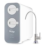 iSpring RO800G Tankless Reverse Osmosis System, 800 GPD Under Sink Water Filter with 2.5:1 Pure to Drain Ratio, TDS & PFAS Reduction, Space Saving Design, Includes Brushed Nickel Faucet