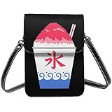 [CAREGG] イチゴのかき氷 スマホポーチ レディース ショルダーバッグ 斜めがけ 携帯ポーチ ショルダー ポシェット手提げ 可愛い 軽量 財布 人気 プレゼント