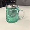 Générique Coffee Mug - 3D Alien Embossed Beverage Drink with Stainless Steel Rim for Home Kitchen Work Morning Break Party Fun Collection Mug #1