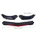 Universal Glossy Black Performance Style Front Bumper Lip Chin Spoiler Splitter