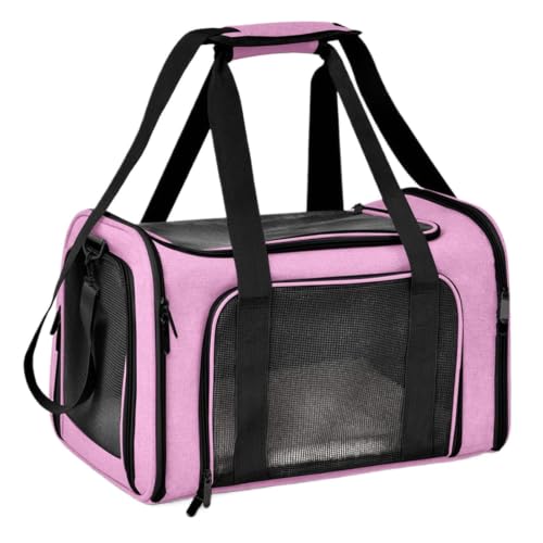 Bolsa plegable para transportar mascotas pequeñas sin estrés y con máxima ventilación 2