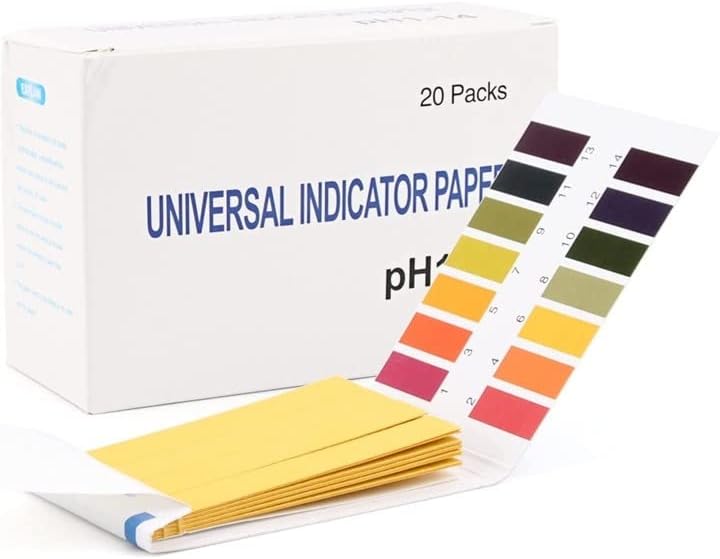 Full pH 1-14, Ph strips | PH testing Strips,Universal ph paper, Test Indicator Litmus Paper Water Soil Testing Kit, ph testing strips, ph paper, litmus paper, 1 pack 80 Strips, (1)
