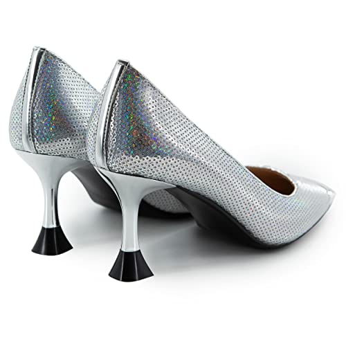 Red High Heels for Women Closed Square Toe Sexy Stiletto Pumps Kitten Heels Wedding Party Dress Shoes4