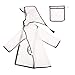 Teens Fashion Tracksuit for Girls Wind Raincoat Hooded Transparent for Girls Boy Kids and Jacket Unisex (Clear, XXL)