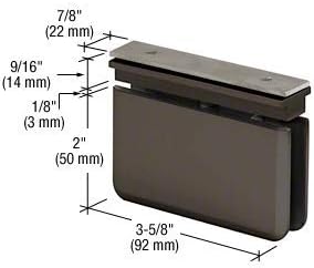 CRL Oil Rubbed Bronze Prima 06 Series EZ-Adjust Top Mount Hinge