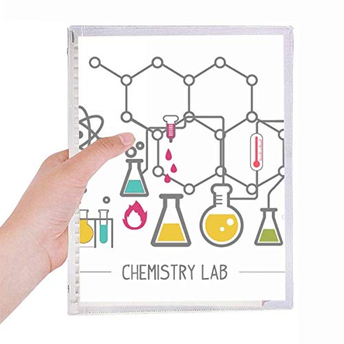 Cahier de chimie à spirale rechargeable pour notes de laboratoire et formules