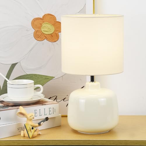 Lámpara de Mesa Pequeña de Cerámica Moderna para Dormitorio miniatura 4