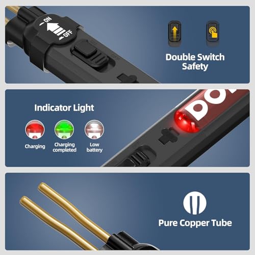 Image of Cordless Plastic Welder Kit, DOINOW Portable Plastic Welding Kit with 300 Hot Plastic Stapler, USB-C Charging, Plastic Repair Kit for Bumper and Plastic Repairs, Gift for Dad, Mom, DIYer, Women, Men