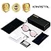 KANASTAL Polarized Sunglasses Women Men UV400 Protection Fashion Mirrored Sun Glasses Classic Retro Horn Design Shades Black/Mirror Pink