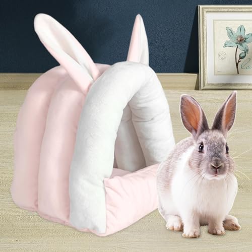 Lit bébé lapin rose pour furet doux matelas pelucheux hamster