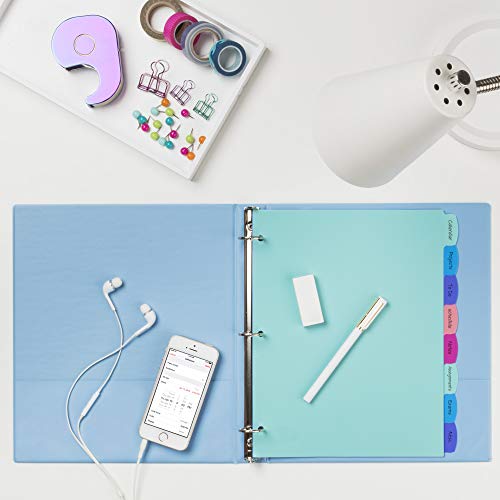 image for Avery Write & Erase Dividers for 3 Ring Binders, 8 Tabs per Set, Multi