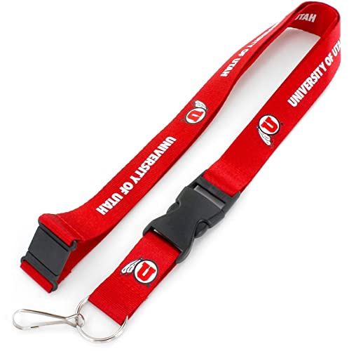NCAA Utah Utes Team Lanyard, Red