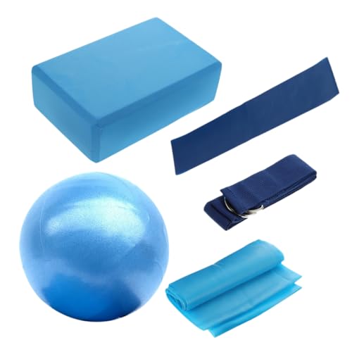 Mikikit Yoga Balls Set Big Yoga Accessories Kit for Beginners Fitness Levels Workout Gear Pilates Ball