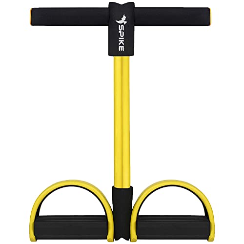 SPIKE Tummy Trimmer Ab Exerciser for Men and Women Latex Waist Trimming, Bicep, Body Toner Exercise Equipment for Home Gym Exercise, Yellow, Pack of 1
