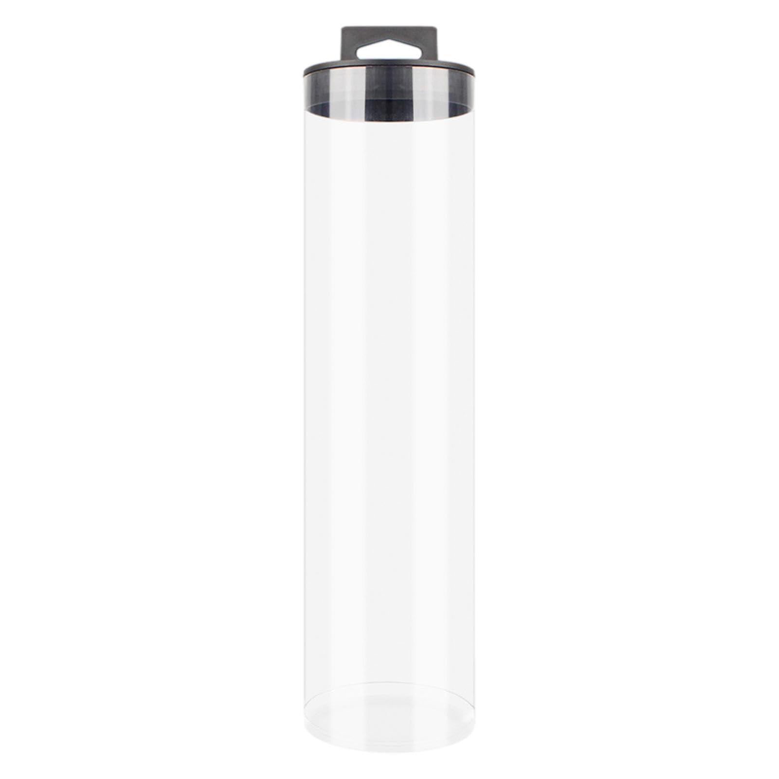 Boîte de rangement pour accessoires de tennis de table, boîte de rangement pour balles de ping-pong, cylindre de balle avec design transparent et durable pour transporter des balles de sport