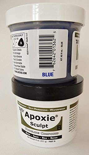 Aves Apoxie Sculpt - 2 Part Modeling Compound (A & B) - 1 Pound, Blue #TOP1