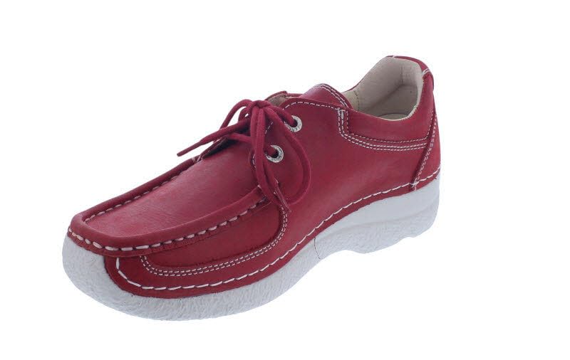 Wolky Roll Shoe 0621636-570, Fantastic Leather (Glattleder), Red Summer, Halbschuh Rot Gr. 39