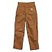 Carhartt Boys' Washed Dungaree Pants (Lined and Unlined), Brown, 14
