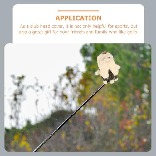 Protège têtes de golf en peluche chien anti-rayures fers - 4