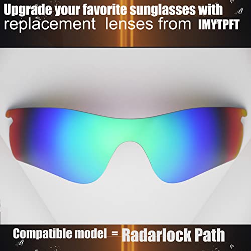 Lentilles de rechange Radarlock Path Titanium : verres compatibles Titane et Vert - 4