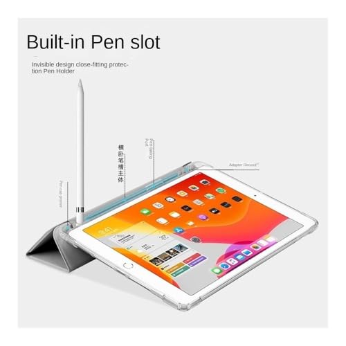 Carcasa iPad Air 13 con soporte de triple pliegue y trasera transparente 3