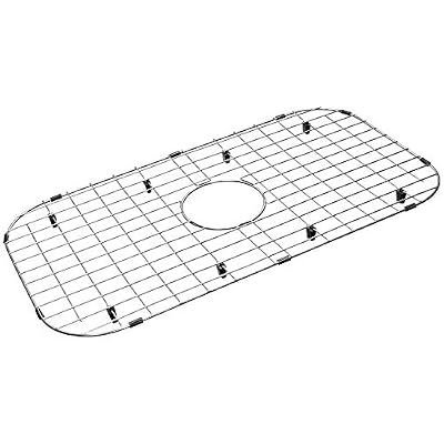 Serene Valley Sink Protector Grid 26-1/16" x 14-1/16", Centered Drain with Corner Radius 3-1/2", 304 Stainless Steel Material NLW2614C