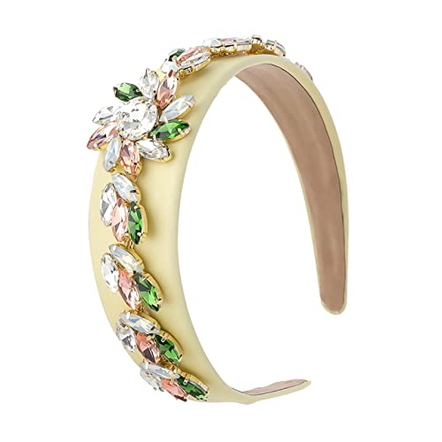 HGWZLQ Faixa de cabeça moderna de flor de metal feminina criativa moda bandana de cabelo acessórios