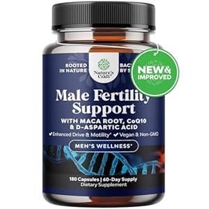 Pre Conception Male Fertility Supplement – Advanced for Men with CoQ10 Maca Root Methyl Folate & D-Aspartic Acid Enhanced Count Motility Overall Support (2 Months)