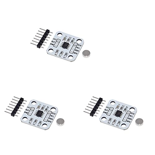 Srutueo 3Pcs AS5600 Encoder 12 Bit Precision Magnetic Induction Angle Measuring Sensor Module Electronic Components
