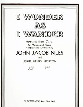 Sheet music I Wonder as I Wander - Appalachian Carol for Voice and Piano Book