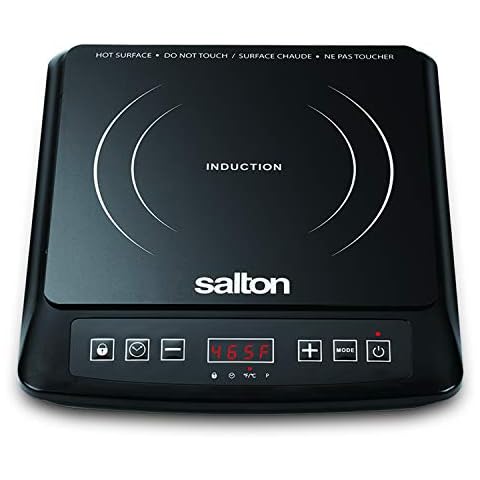Salton Portable Induction 1500W Cooktop, black, single burner Cover