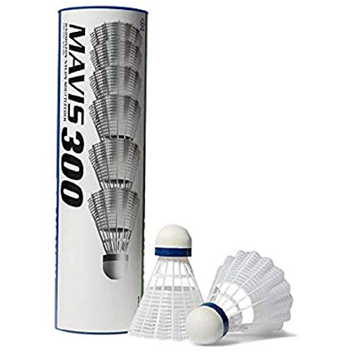 ヨネックス(YONEX) メイビス 300 ミディアム ナイロンシャトルコック 6個入り ホワイト（Amazon）