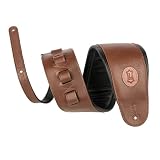 Levy’s Leathers MSS2-4-XL-BRN Gitarrengurt aus Leder, extralang, 11,4 cm, Braun