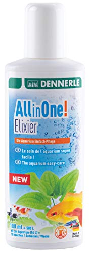 Dennerle All in One Elixir, 100 ml - Komplettpflege für Fische, Garnelen, Pflanze, Filter und Wasser