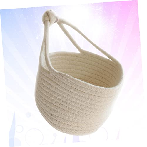 Veemoon Cestas De Armazenamento Tecidas Cesta De Armazenamento Tecida Branca Cestas Tecidas Cesta De