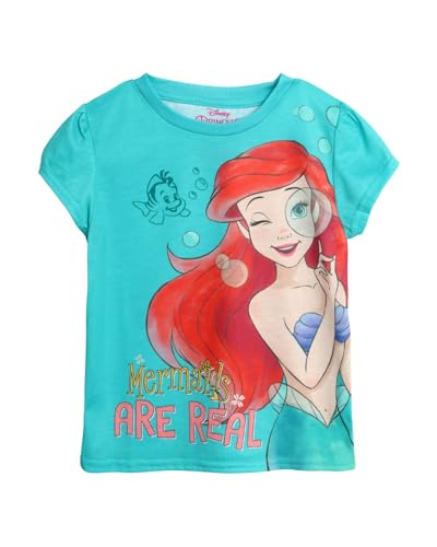 Disney - playera para niña - Cenicienta, Sirena, Rapunzel, La Bella y La Bestia - Camisa de...