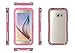 Galaxy S6 Edge cover case,Waterproof Case Dustproof Shockproof Snowproof Gel Touch Screen Ipx8 Swimming Diving Cover For Samsung GALAXY S6 edge 2015 (pink)