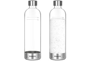 Philips GO ZERO Reusable Sparkling Water Bottles (1L, Pack of 2)