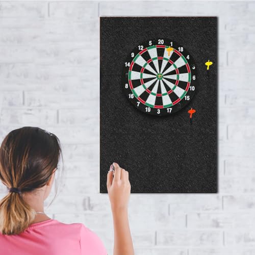 Veftsvy Dartboard-Wandschutz, Selbstklebende Dartscheiben Umrandung, Gespleißt, Filz-Wandfliesen, Kork-Dartboard-Rückseite